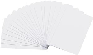 Tisk prázdných bílých plastových PVC identifikačních karet