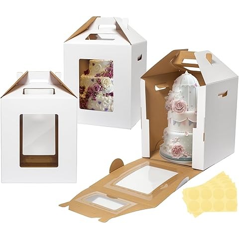 clear window birthday cake packaging