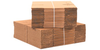 Brown double wall corrugated boxes