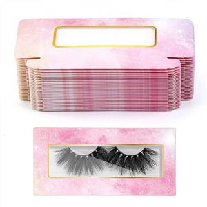 Красивые и легкие коробки для упаковки ресниц из мраморной бумаги.