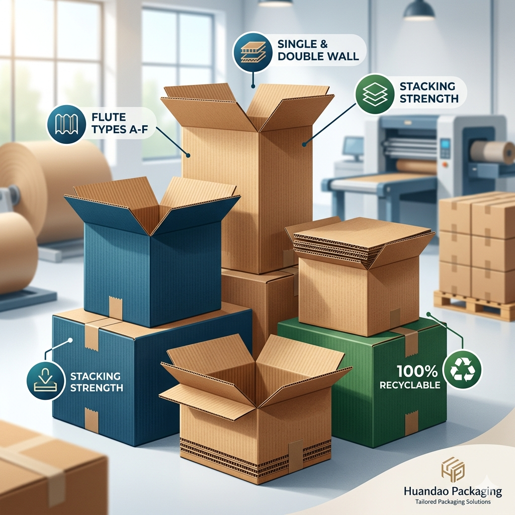 Полное руководство по выбору коробок из гофрированного картона: как подобрать прочность и стиль, соответствующие вашему бренду.