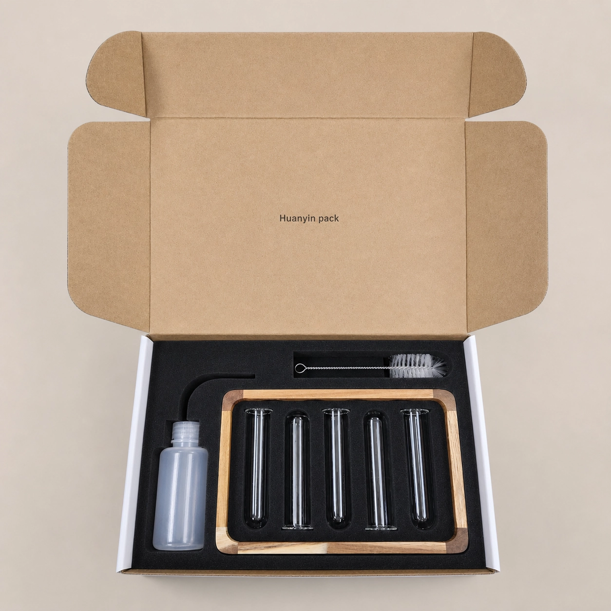 Mailer Box with Foam Insert for Fragile Product Kits
