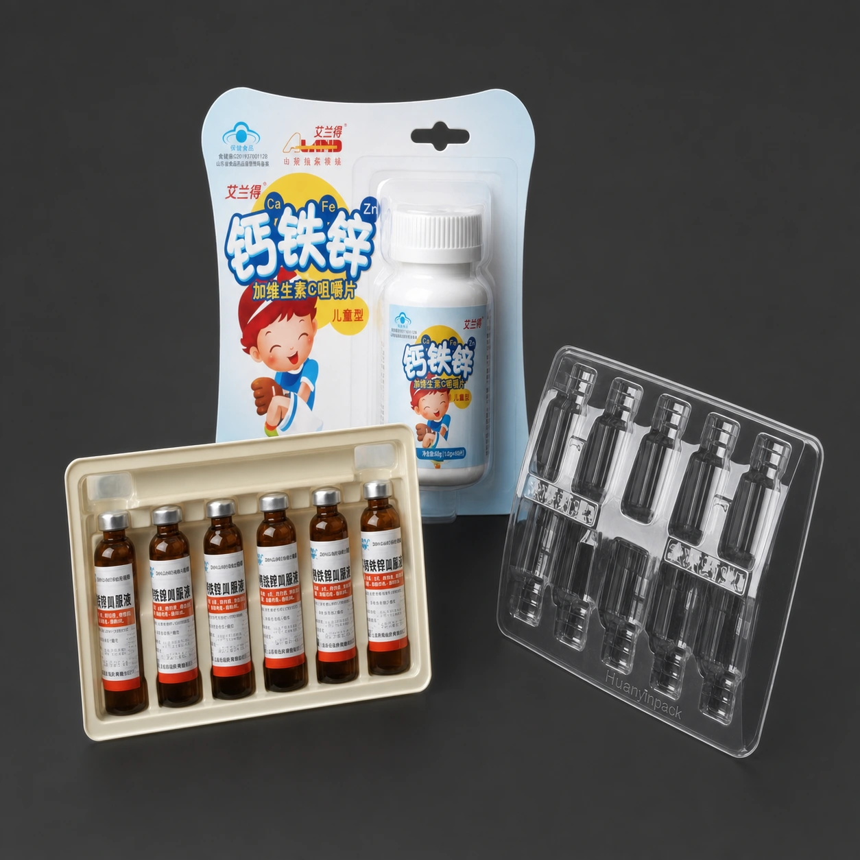 Clear Multi-Cavity PET Blister Tray for Product Inserts