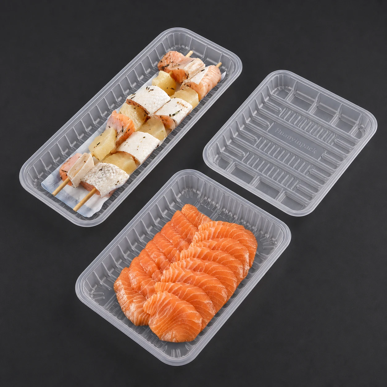 Microwavable PP Food Tray with Heat-Seal Lidding Film Microwavable PP Food Tray with Heat-Seal Lidding Film