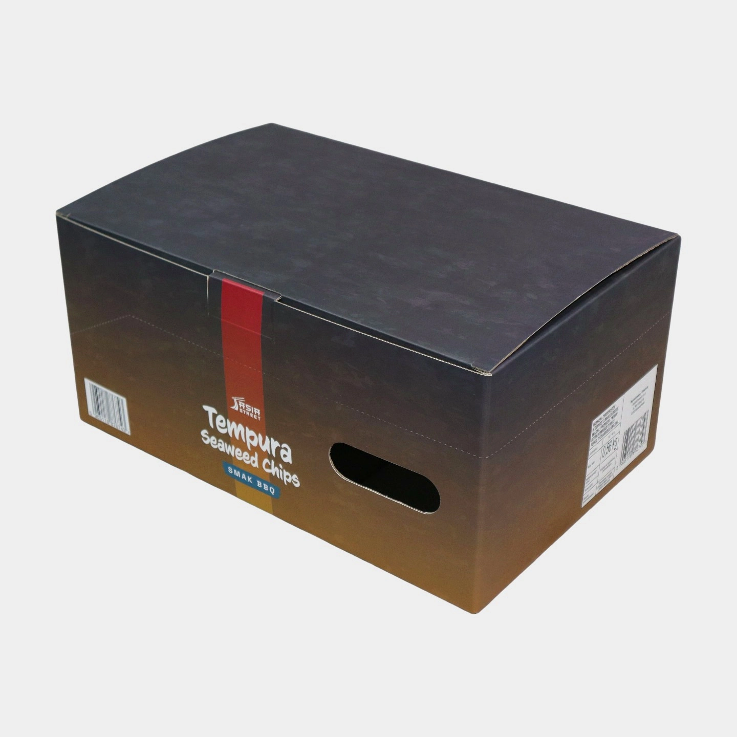 Flip-Top Corrugated Box with Carry Handle for Food Retail