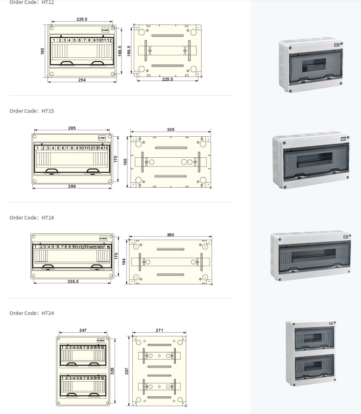 ht series distribution box