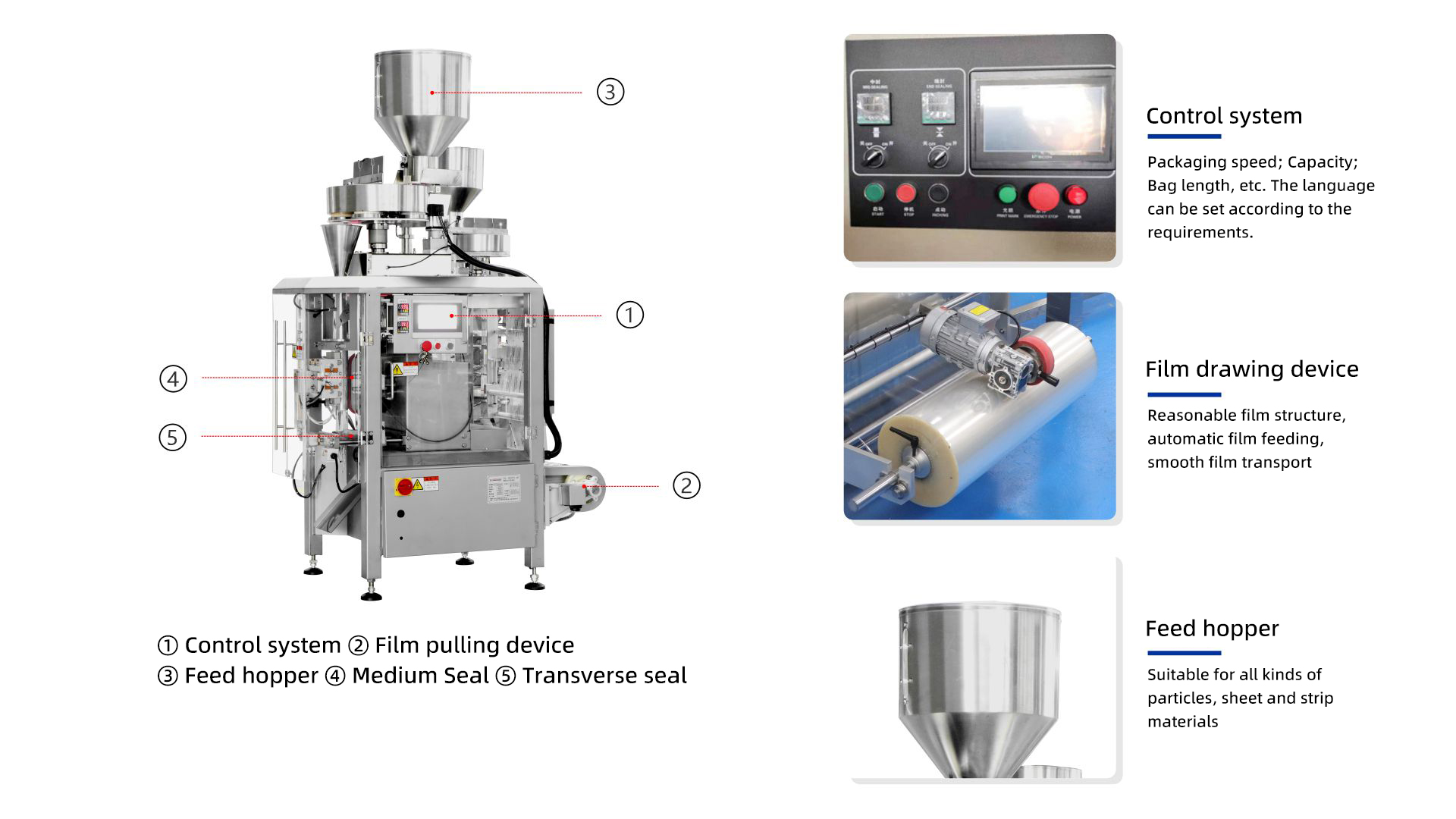 Granule packing machine