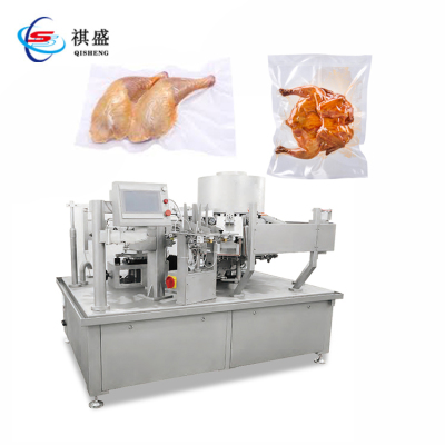 Máquina envasadora al vacío rotativa de pollo