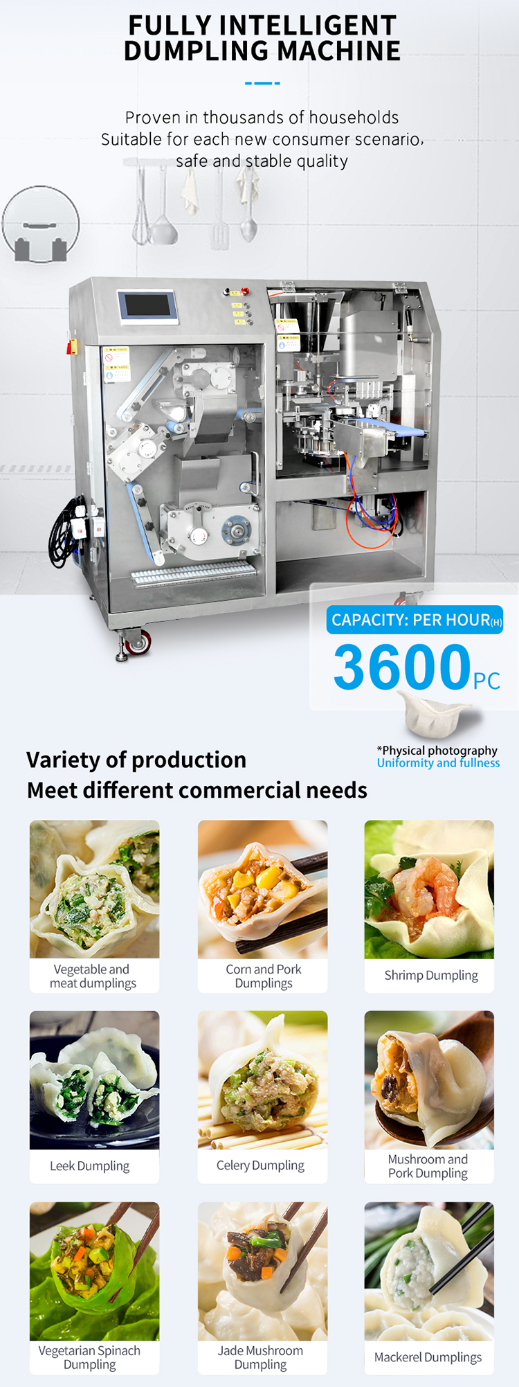 dumpling molding machine