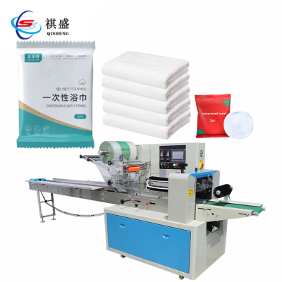 Máy đóng gói khăn quấn dùng một lần