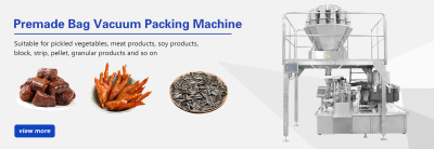 Equipamento moderno de processamento de alimentos: máquina de embalagem de saco pré-fabricado a vácuo