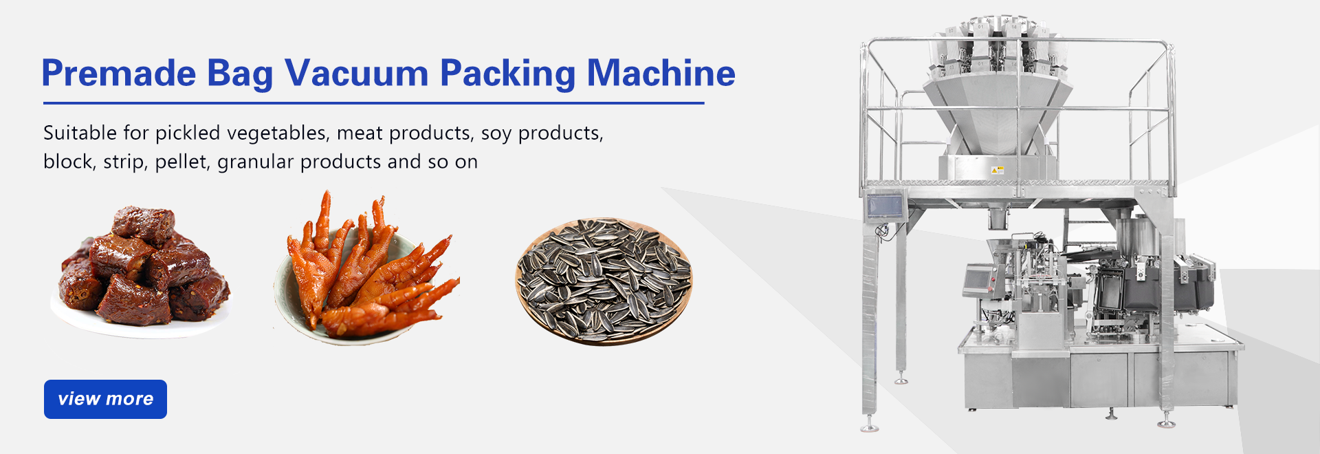 vacuum premade bag packaging machine