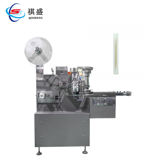 Toothpick packaging and discharging machine