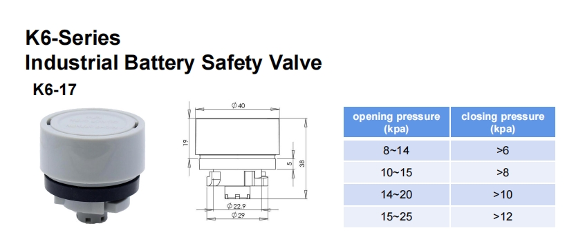 Industrial Valve battery cap