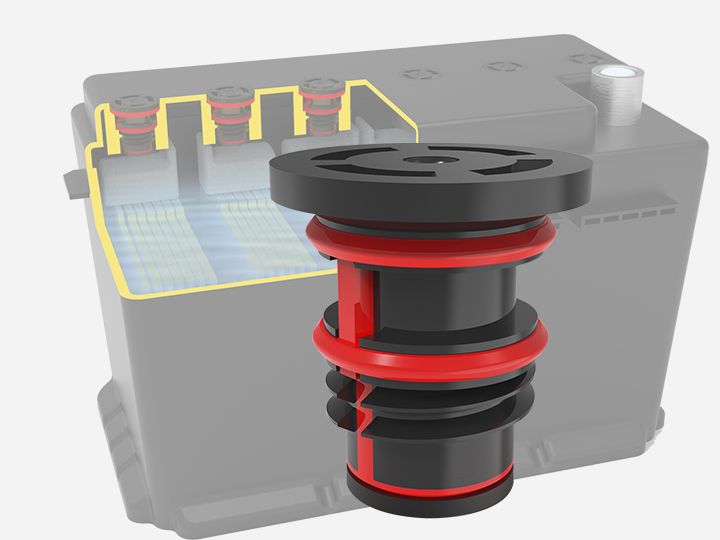 Battery explosion-proof vent plug