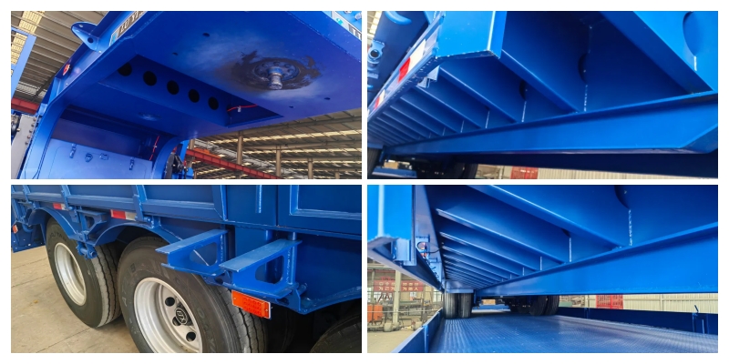 100T low bed semi trailer