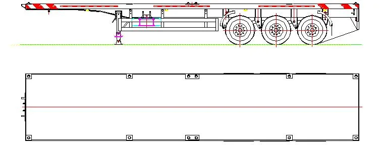 Shipping container trailer