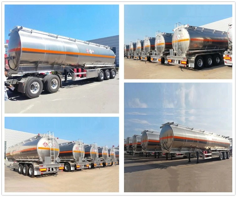 Aluminum tanker semi trailer