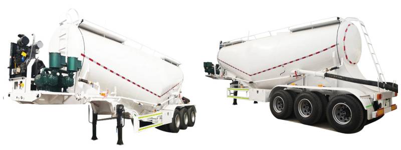 4 axle cement tank truck trailer