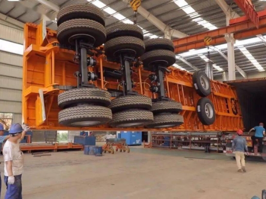 16container flatbed semi-trailers were successfully delivered