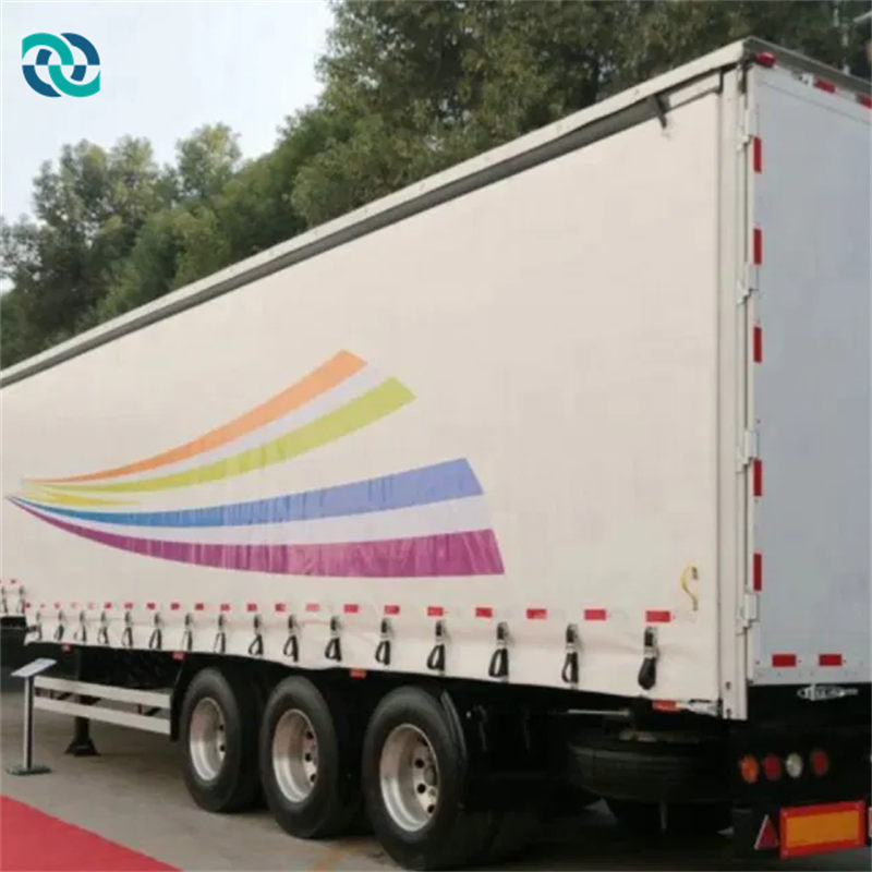 3 Axles 60T Side Curtain Rail Transport Trailer