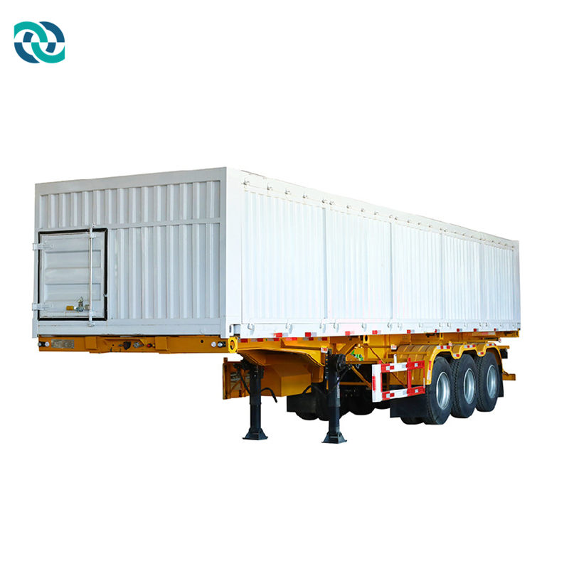 3 Axle Transport Semi Box Truck Trailer