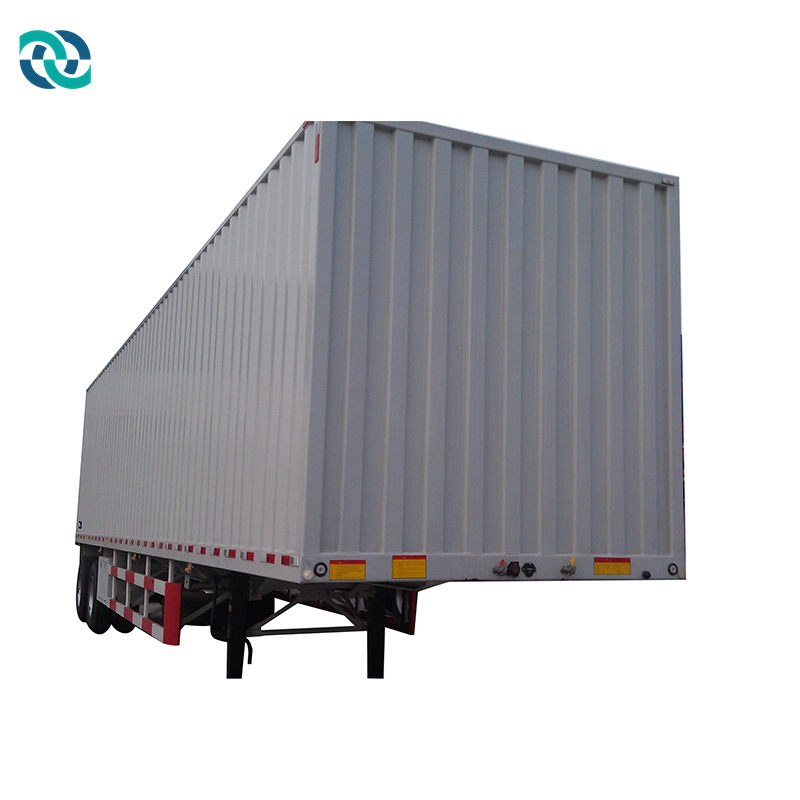 3 Axle Transport Semi Box Truck Trailer