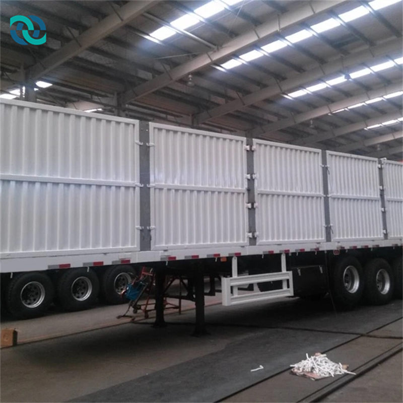 Trailer Truk Semi Kotak Pengangkut 3 Gandar