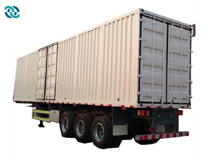 3 Axle Transport Semi Box Truck Trailer