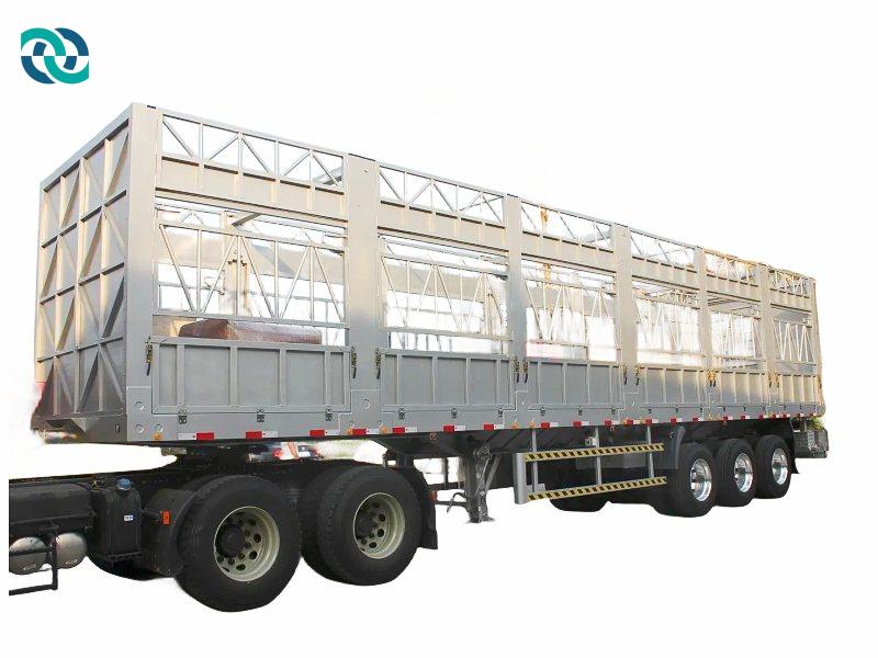 3 Axles 60T Livestock Fence Trailer