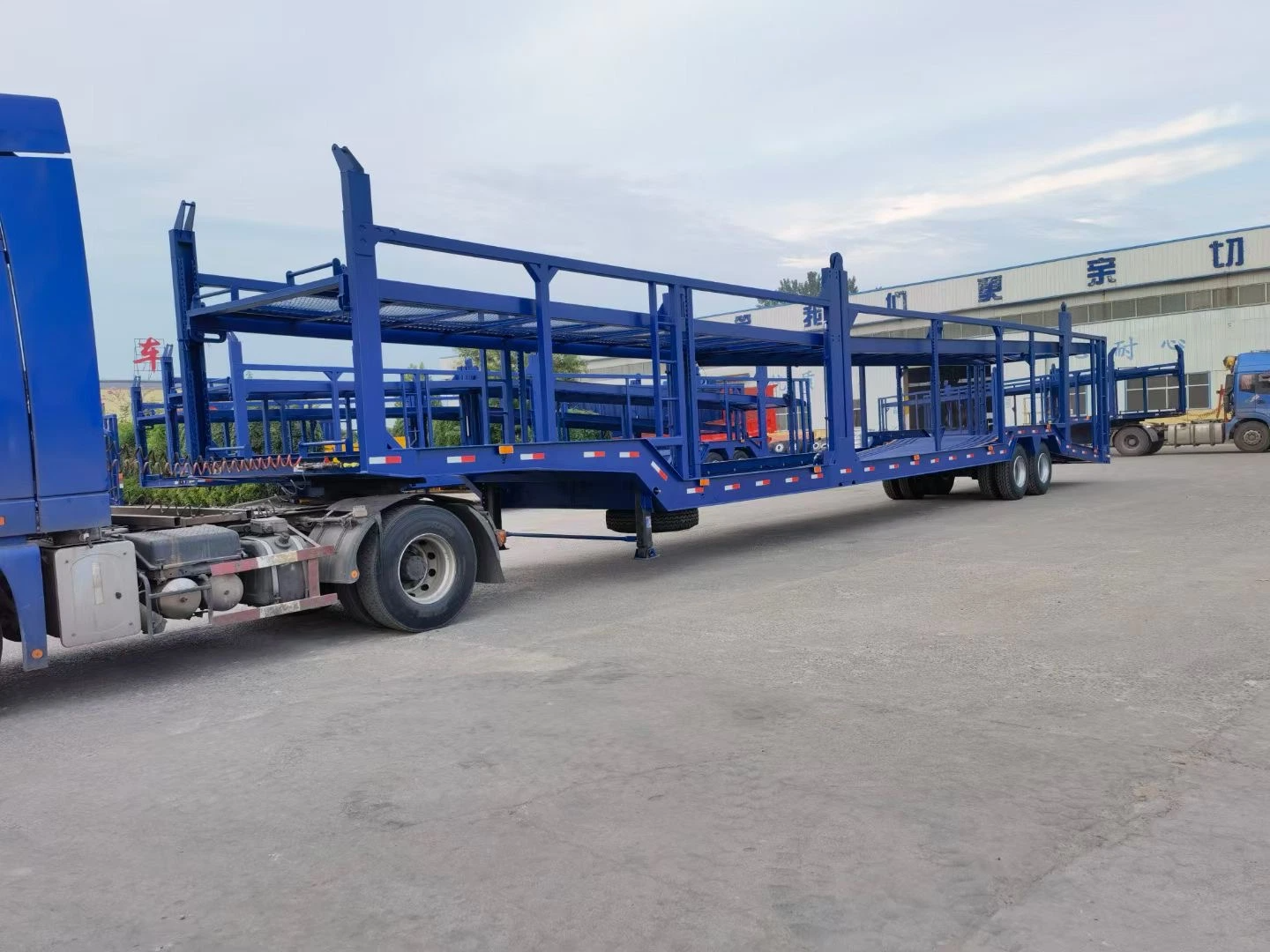 2 Axle 6 Position Car Transport Semi Trailer