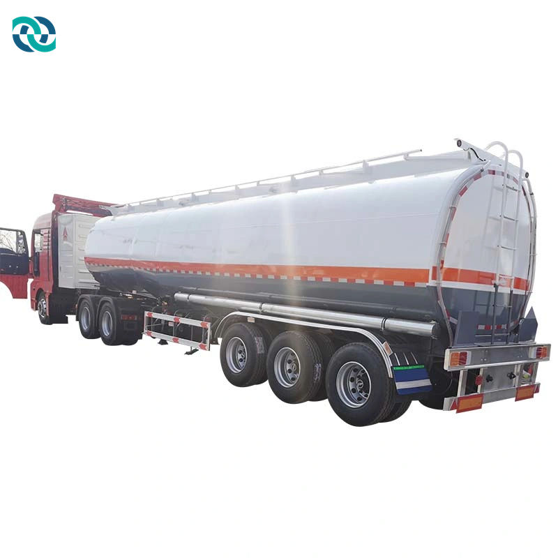 Trailer xe tải chở hóa chất bằng thép carbon 3 trục