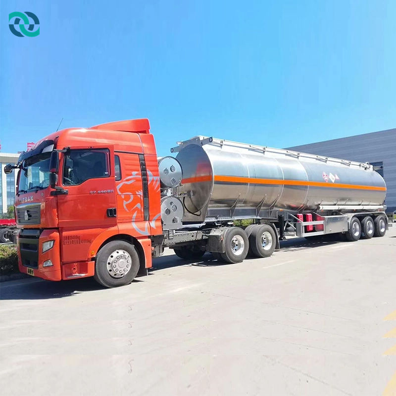 45cbm Diesel Aluminum Carbon Tanker Semi Trailer