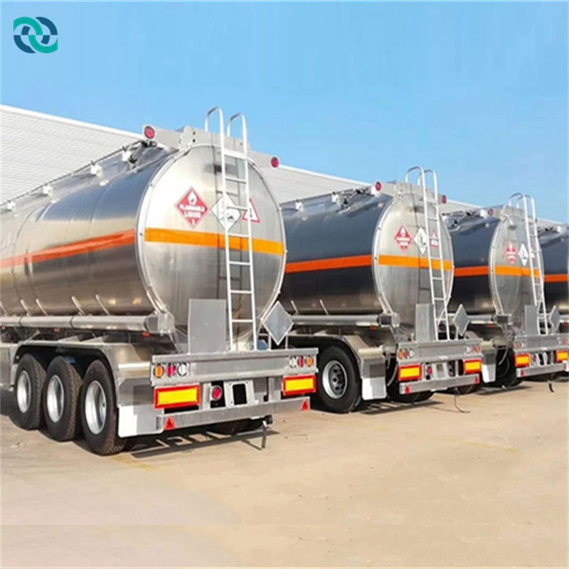 45cbm Diesel Aluminum Carbon Tanker Semi Trailer