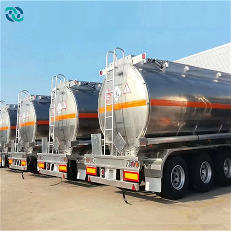 45cbm Diesel Aluminum Carbon Tanker Semi Trailer