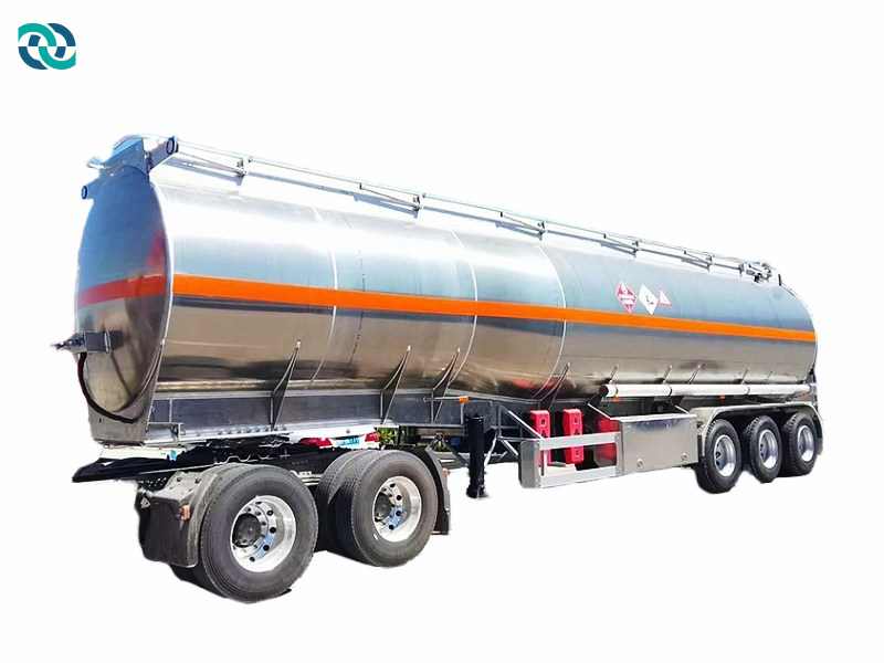 45cbm Diesel Aluminum Carbon Tanker Semi Trailer