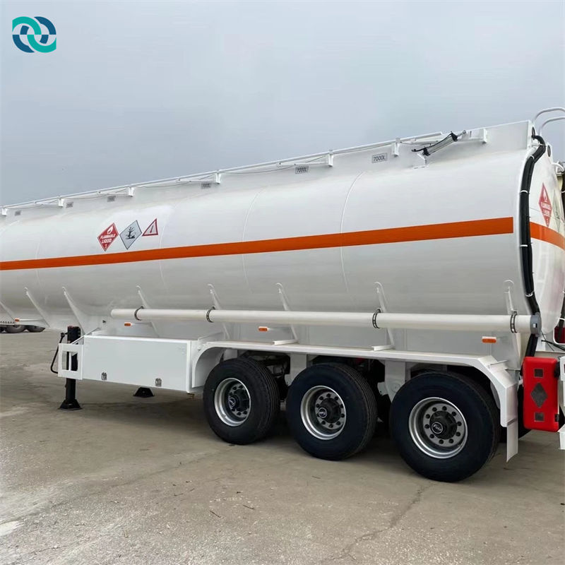 3 Axis Carbon Steel 50CBM Tank Truck Semi Trailer