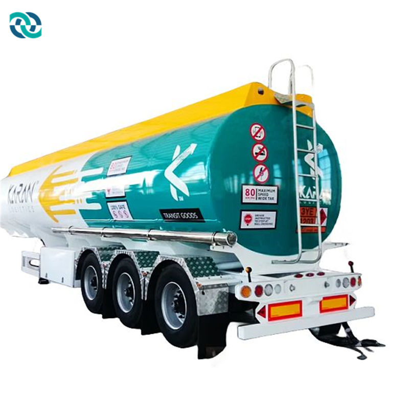 3 Axis Carbon Steel 50CBM Tank Truck Semi Trailer