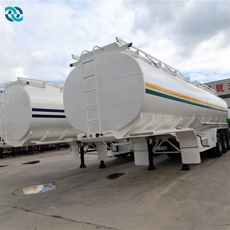 3 Axis Carbon Steel 50CBM Tank Truck Semi Trailer