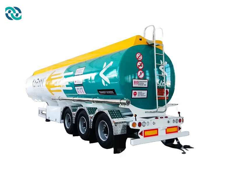 3 Axis Carbon Steel 50CBM Tank Truck Semi Trailer