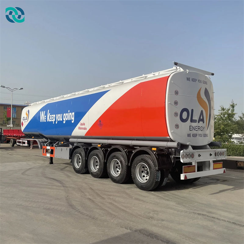 3 Axle 50CBM Transport Fuel Semi Trailer