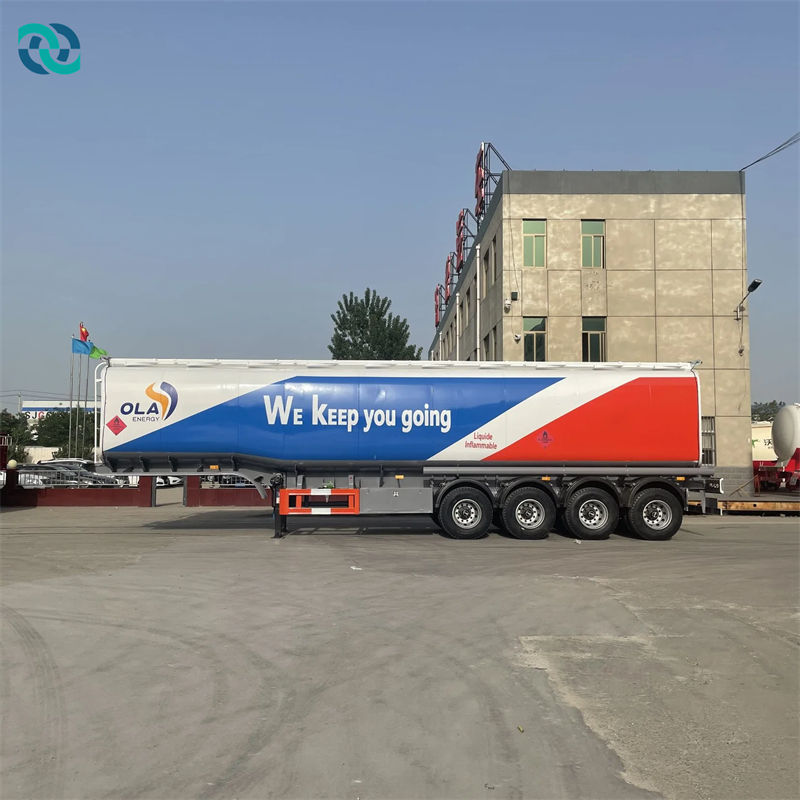 3 Axle 50CBM Transport Fuel Semi Trailer