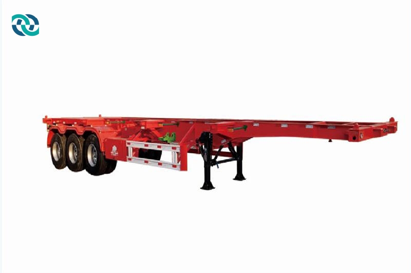 3 Axle 40FT Dock Skeleton Semi Trailer