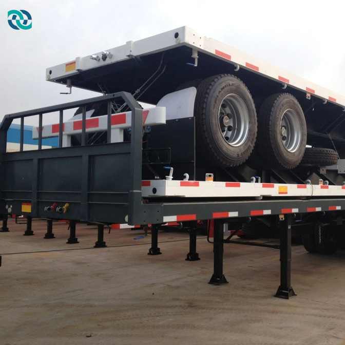 3 Axle 40FT Flatbed Cargo Semi Trailer