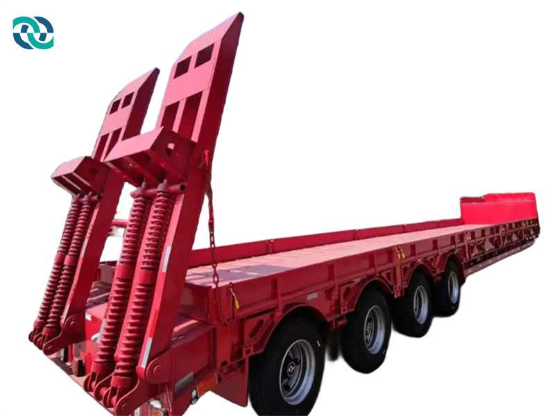 4 Axle 100 Ton Extendable Movable Width Low Bed Plate