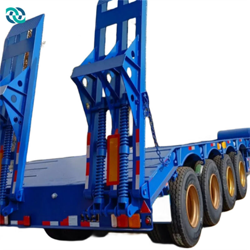 4 Axle 100 Ton Extendable Movable Width Low Bed Plate