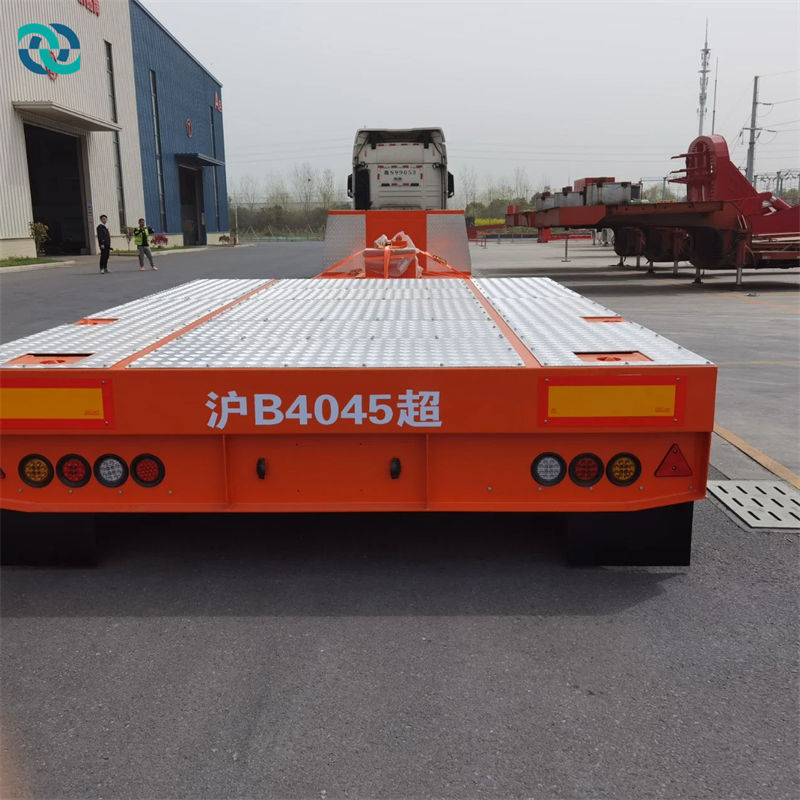 3 Axle Air Suspension High Low Flatbed Semi Trailer