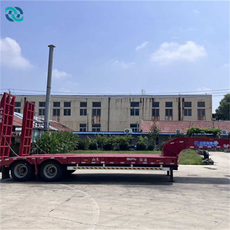 2 Axle 40 Tons High Low Plate Semi Trailer