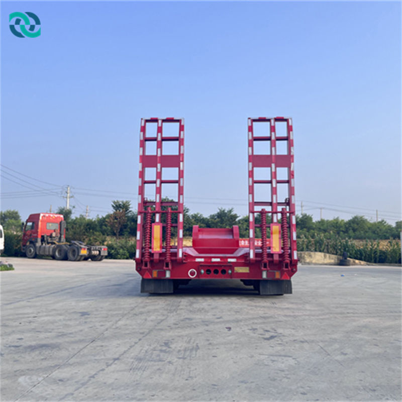 2 Axle 40 Tons High Low Plate Semi Trailer