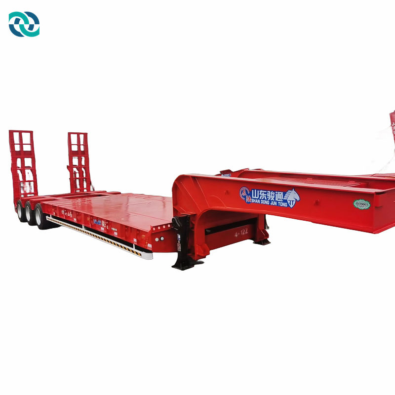 3 Lane 6 Axle 60T Hydraulic Crawler Low Bed Trailer